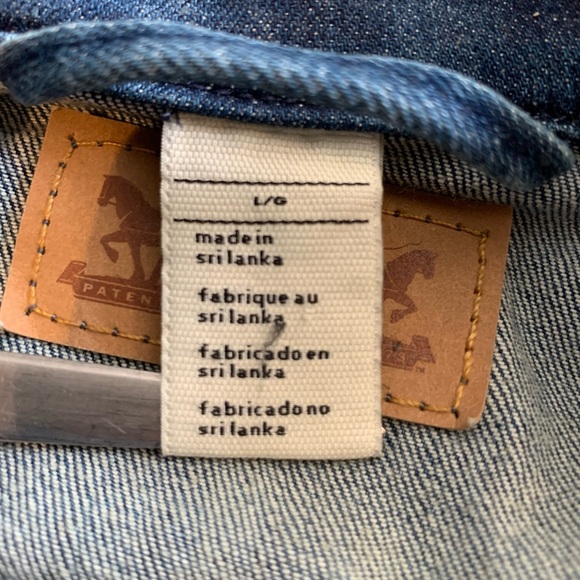 Levi’s Sleeveless Jacket Vest Bleached Los Angeles LA Dodgers Logo on Back Sz L - Picture 8 of 10